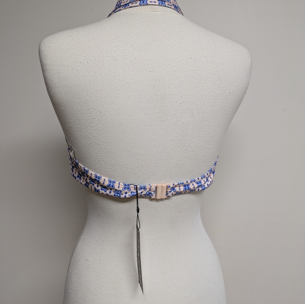 Boohoo Pinup Retro Style Collared Halter Top - Picture 8 of 12
